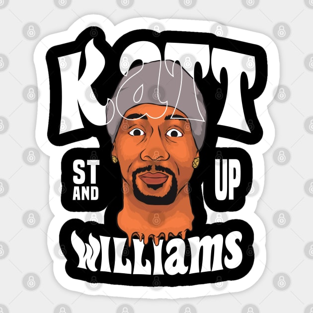 Katt Williams Funny Sticker by Mandegraph